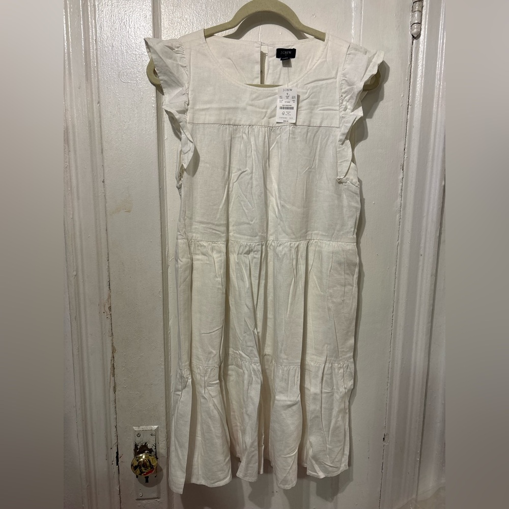 J. Crew White Crewneck Top